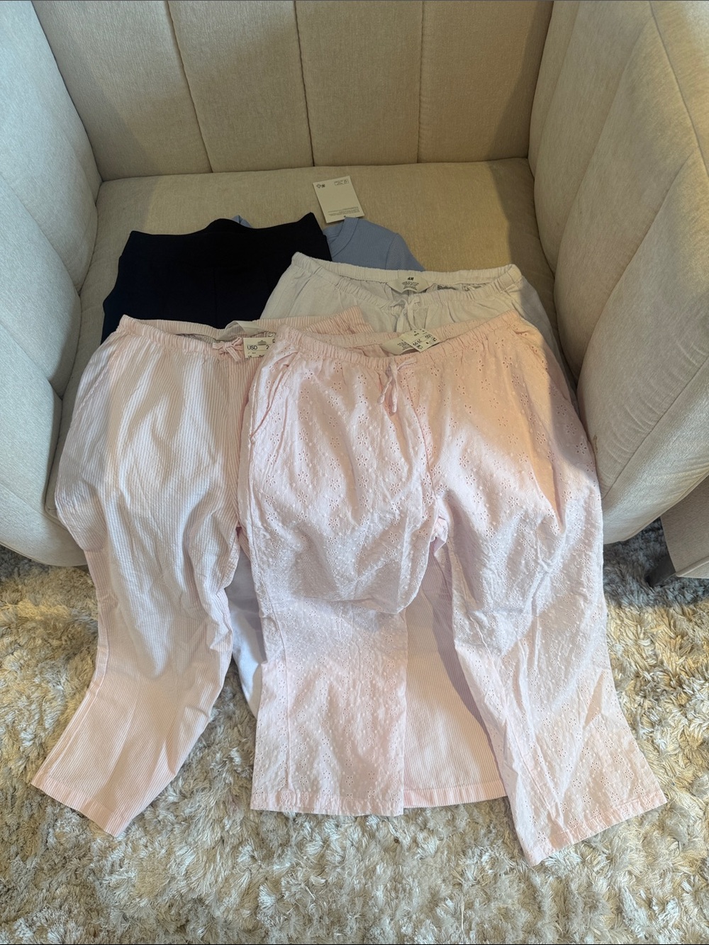 H&M Kids Matching Set - Light Pink & Navy
